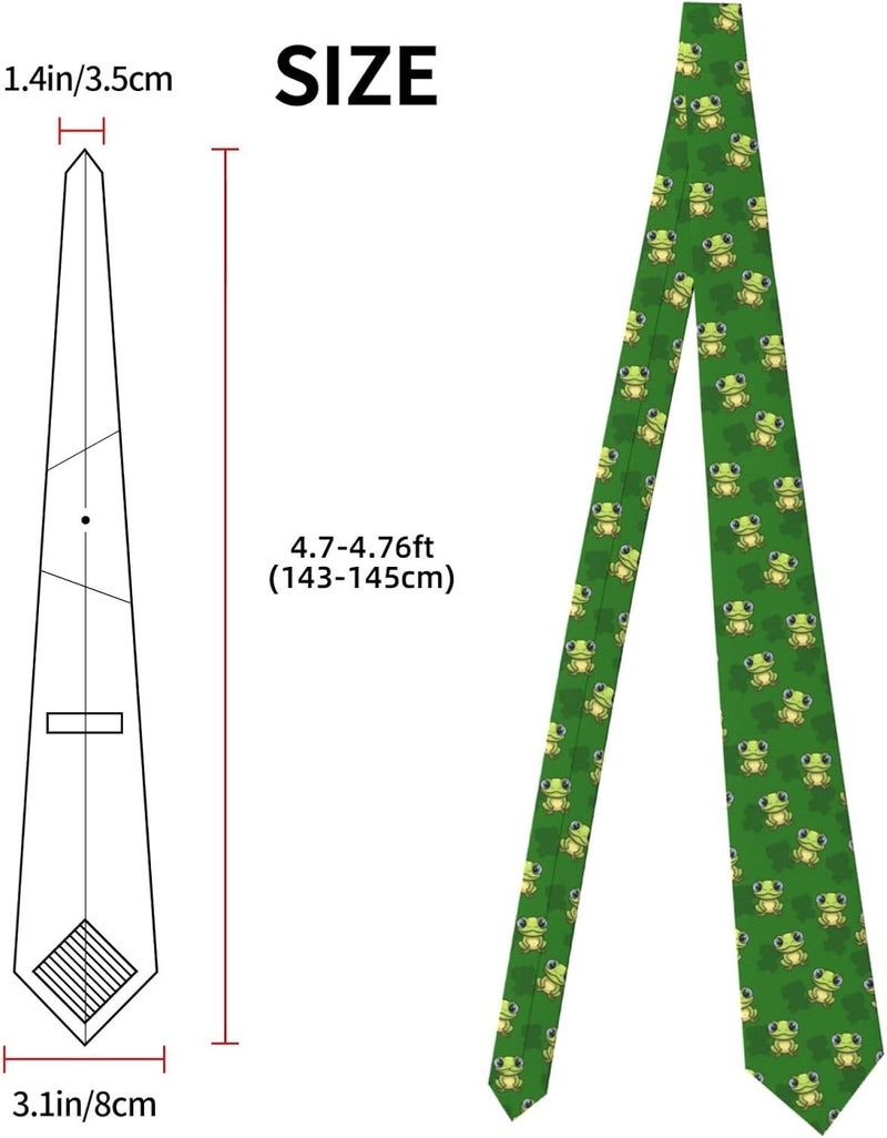 Yilad Tie for Men and Boy Novelty Fun Full Print Men's Necktie Skinny Fashion Narrow Wide - Image 2